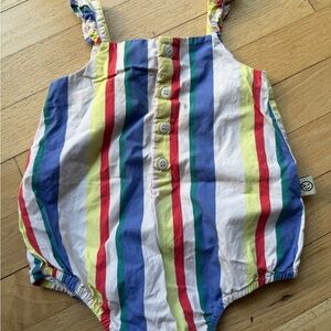 Striped Multicolor Kids One Piece